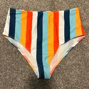 high waisted bikini bottom